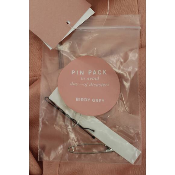 NWT Birdy Grey long rose quartz cowl neck spaghetti strap dress womens medium - Picture 11 of 12